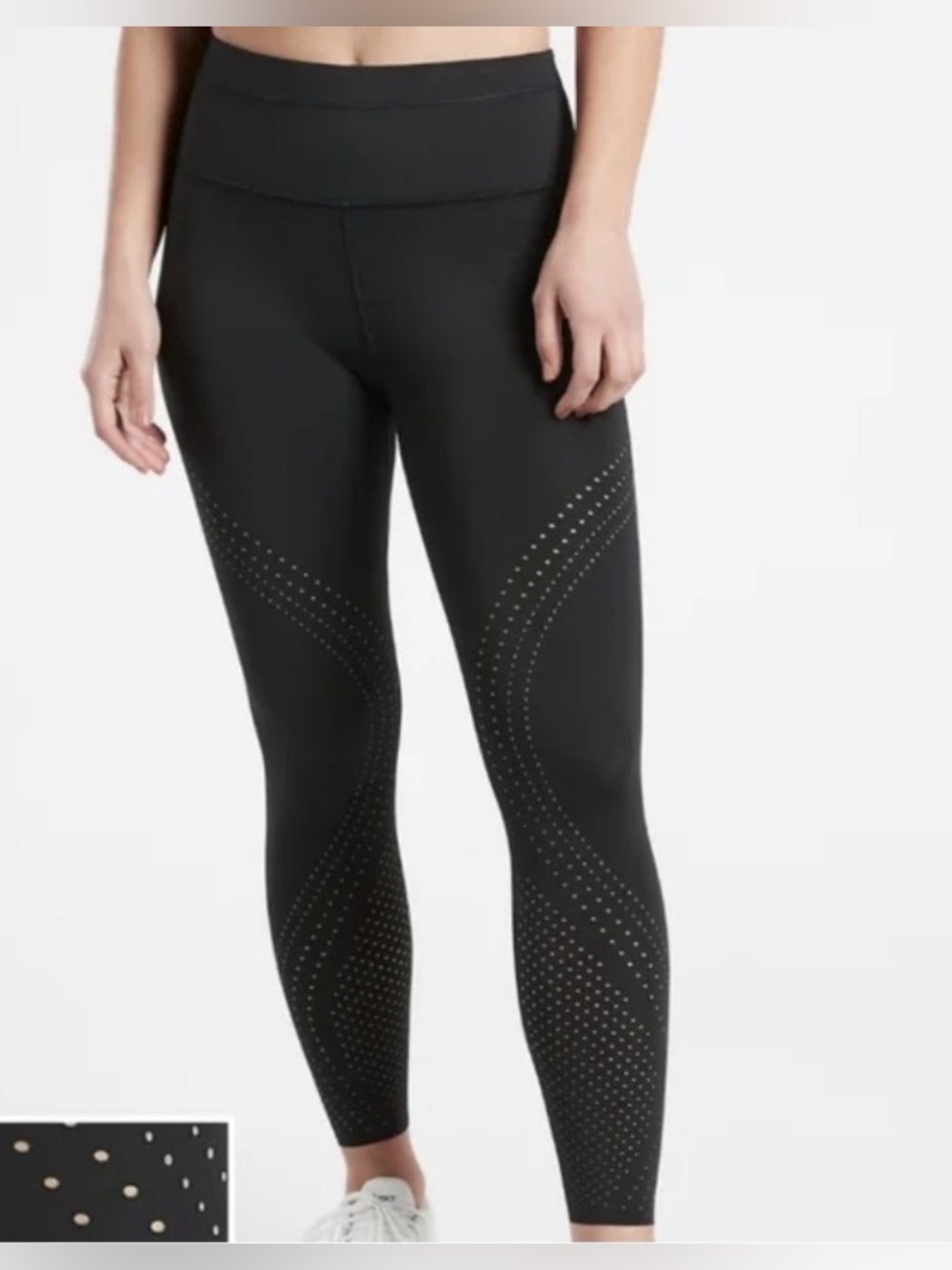 Athleta Black Accelerate Lasercut 7/8 Tight Activewear Legging Women’s Sz Small